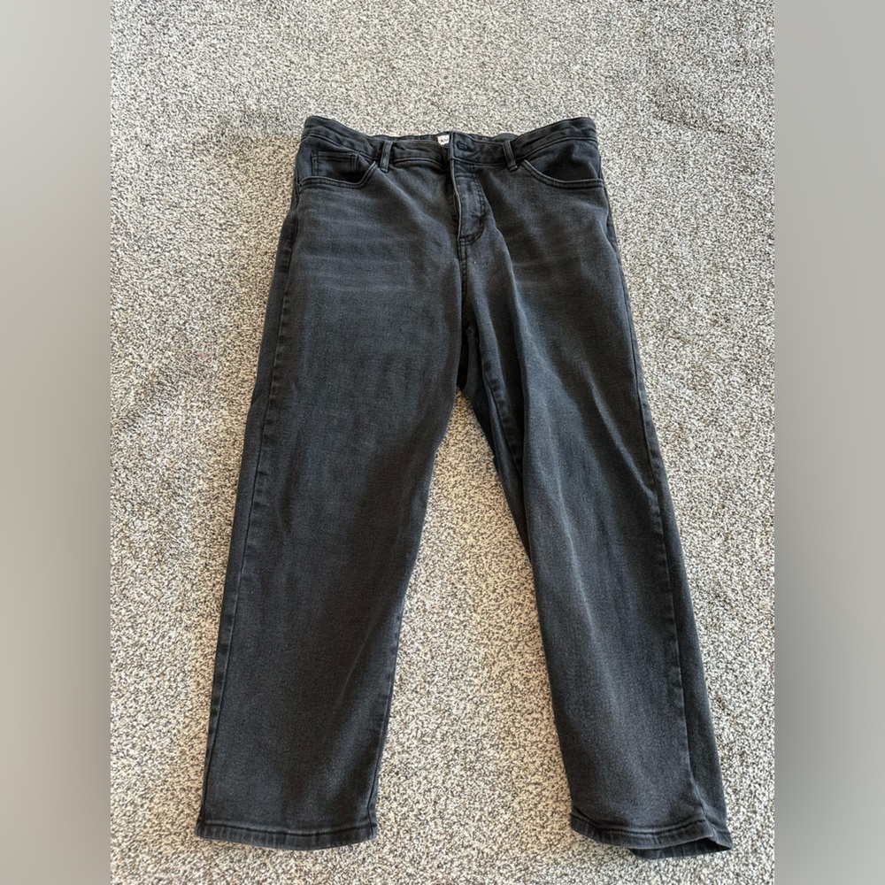 Ava and Viv Black Ankle Straight Leg Jean- Size 16